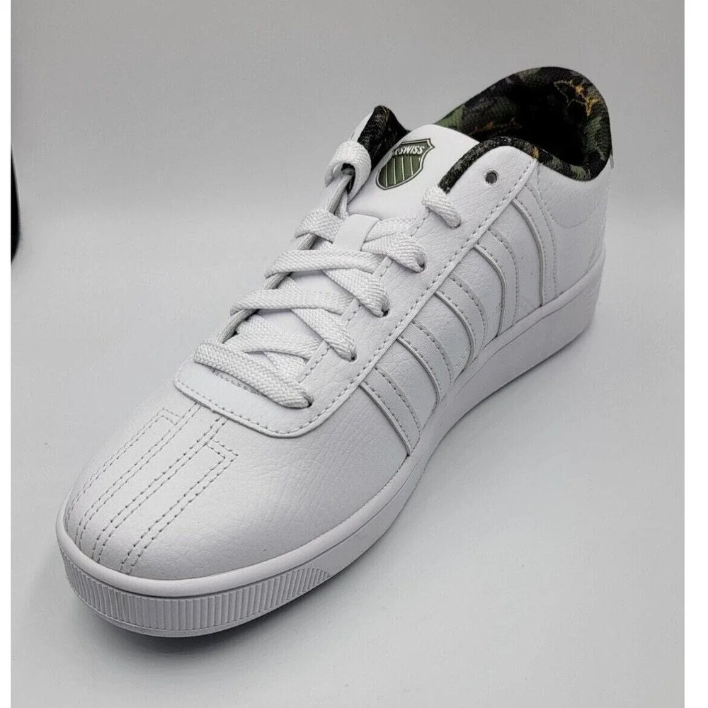 K-Swiss Court Palas Big Kids Youth 6.5 White Camo Low Top Sneakers Athletic Shoe